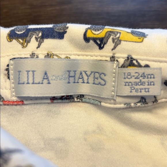 Lila and Hayes Pima Cotton Multi-Color Jeeps One-Piece Romper - Picture 4 of 5